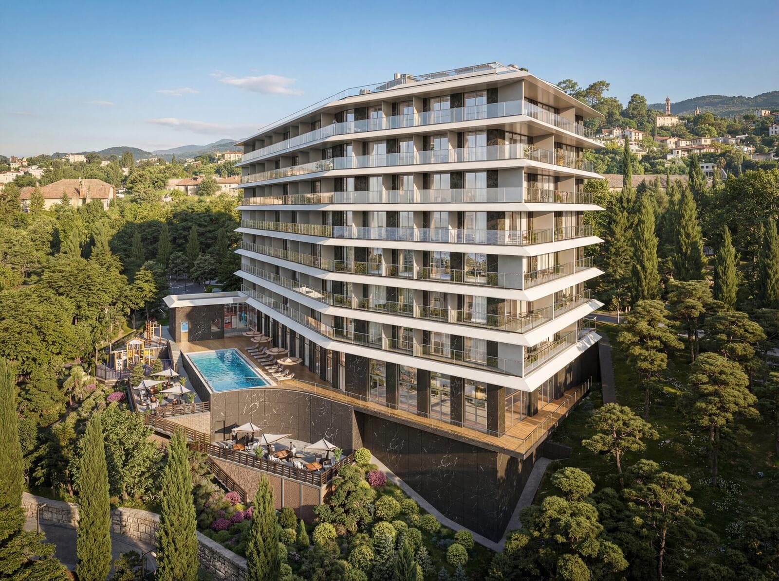 АК Киров рендер 4 — апартаментный комплекс Ялта