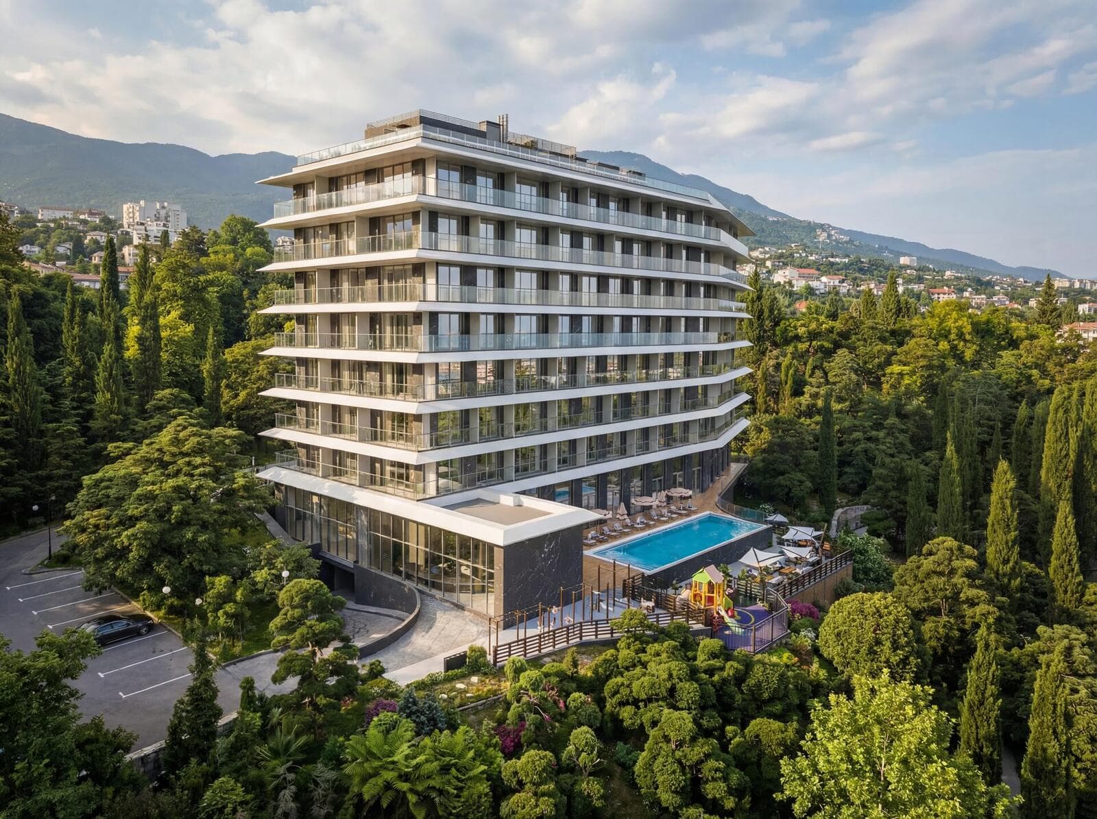 АК Киров рендер 6 — апартаментный комплекс Ялта