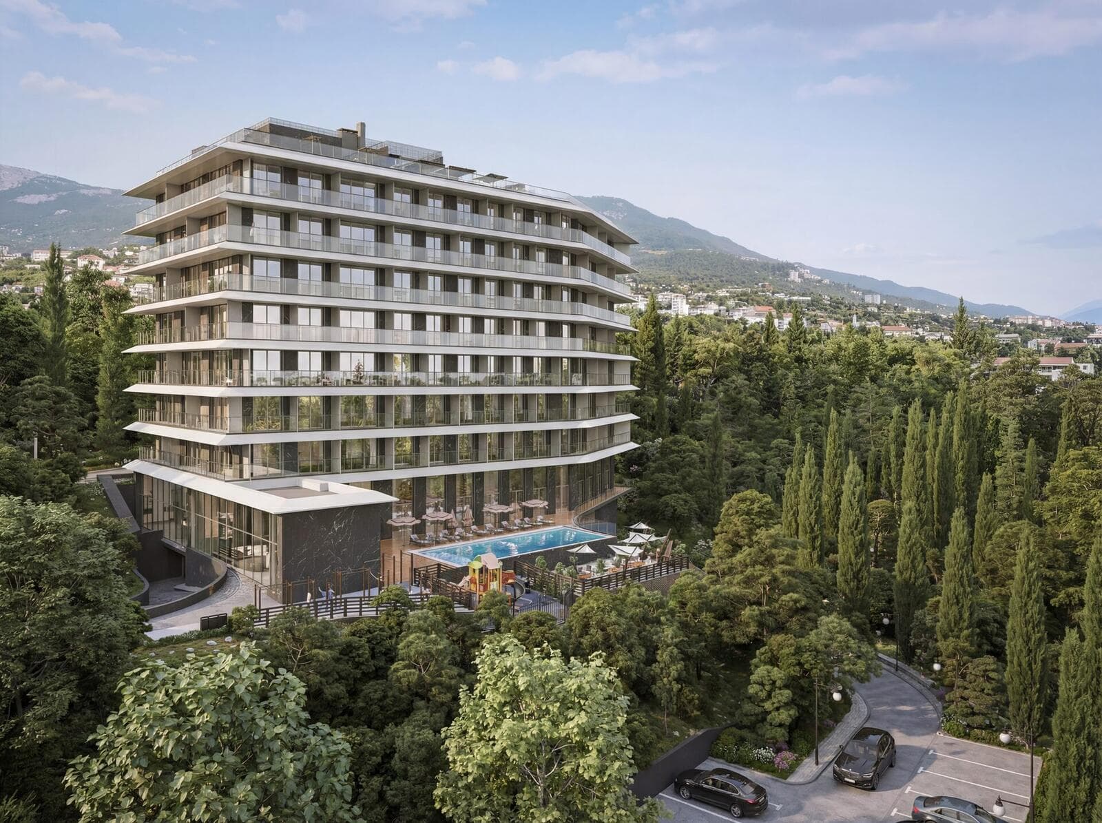 АК Киров рендер 7 — апартаментный комплекс Ялта