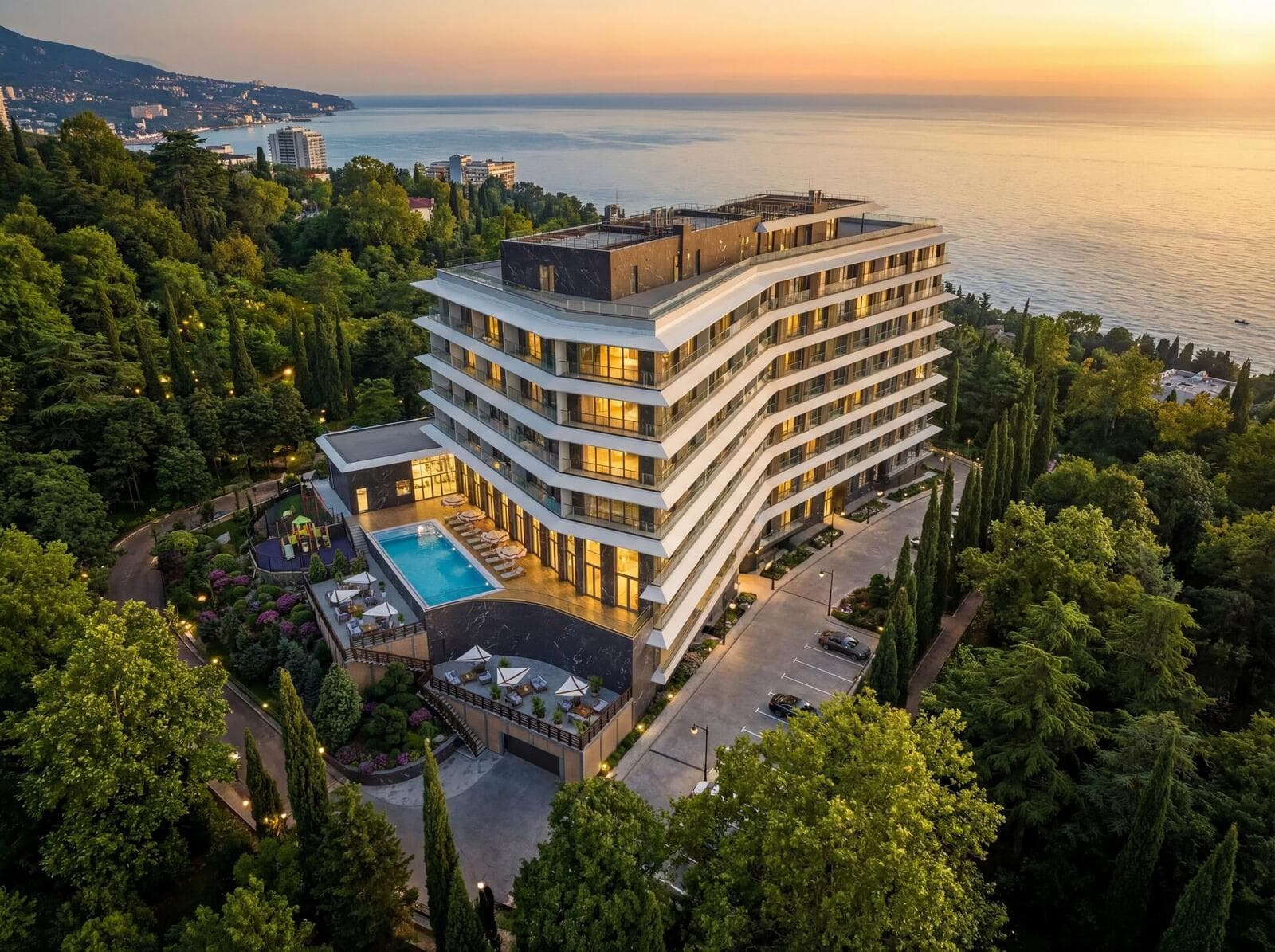 АК Киров рендер 8 — апартаментный комплекс Ялта