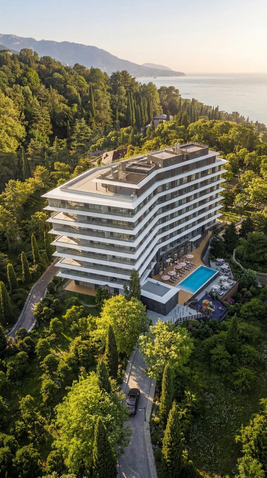 АК Киров рендер 12 — апартаментный комплекс Ялта