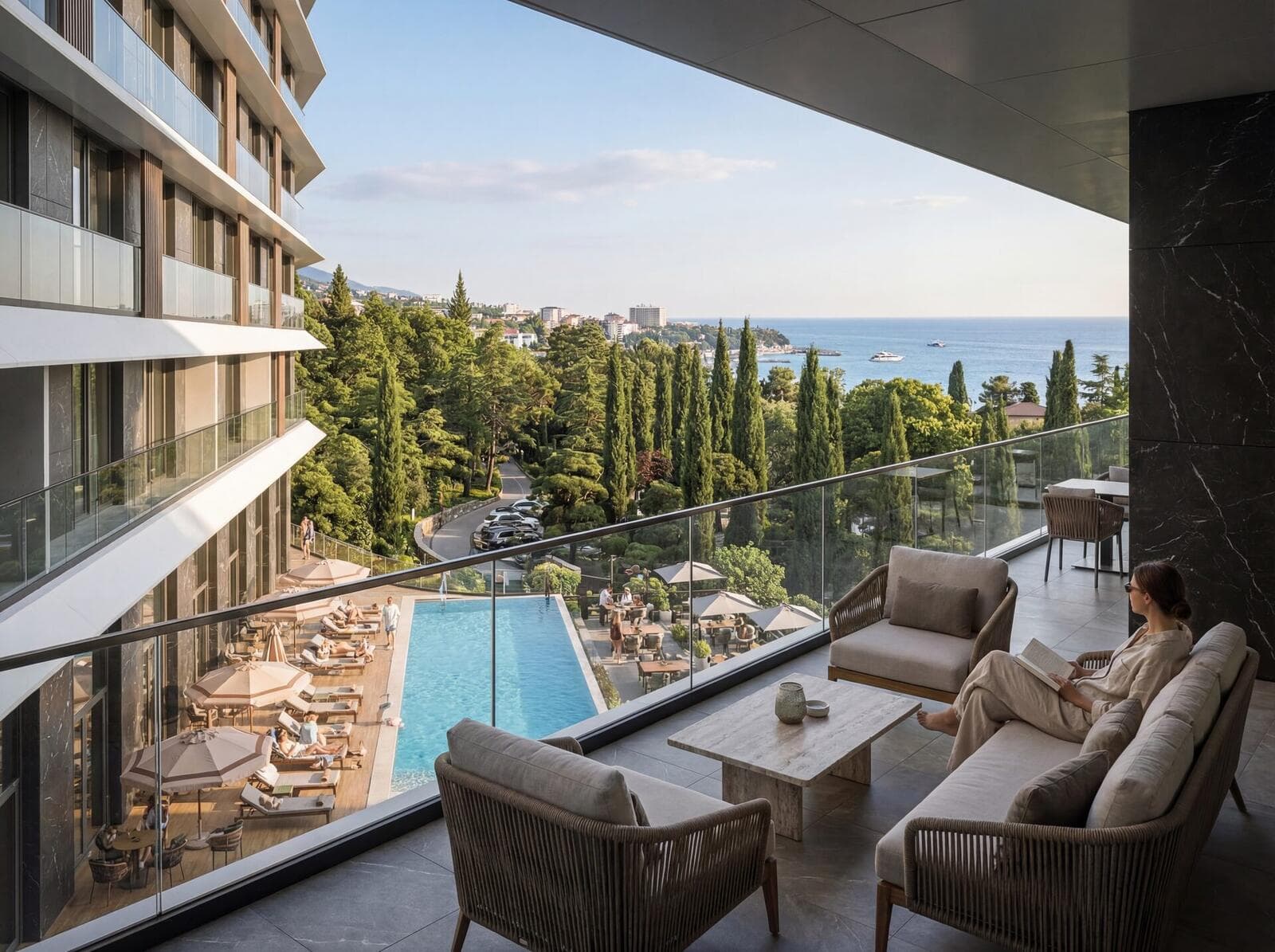 АК Киров рендер 14 — апартаментный комплекс Ялта