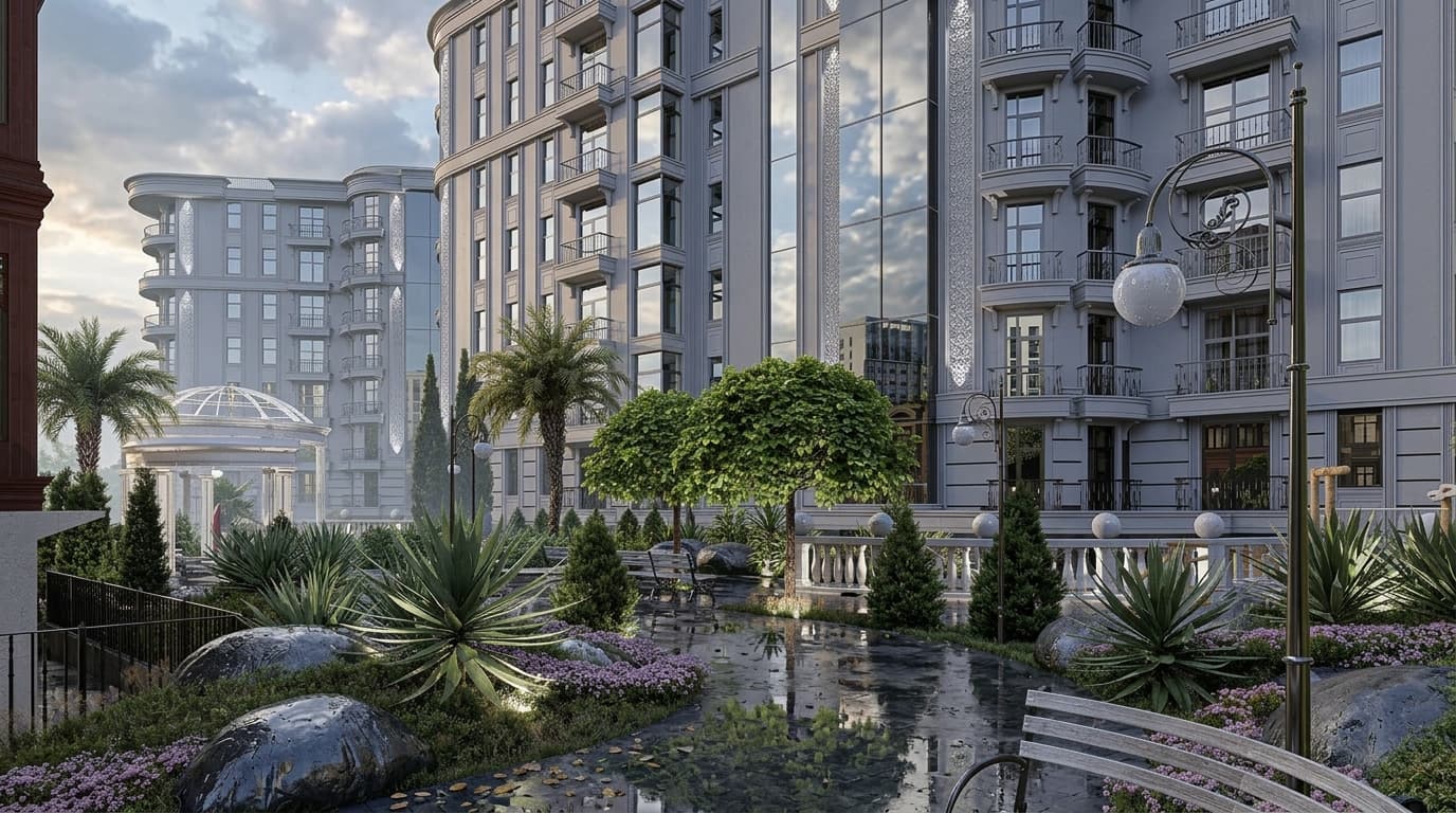 АК Киров рендер 25 — апартаментный комплекс Ялта