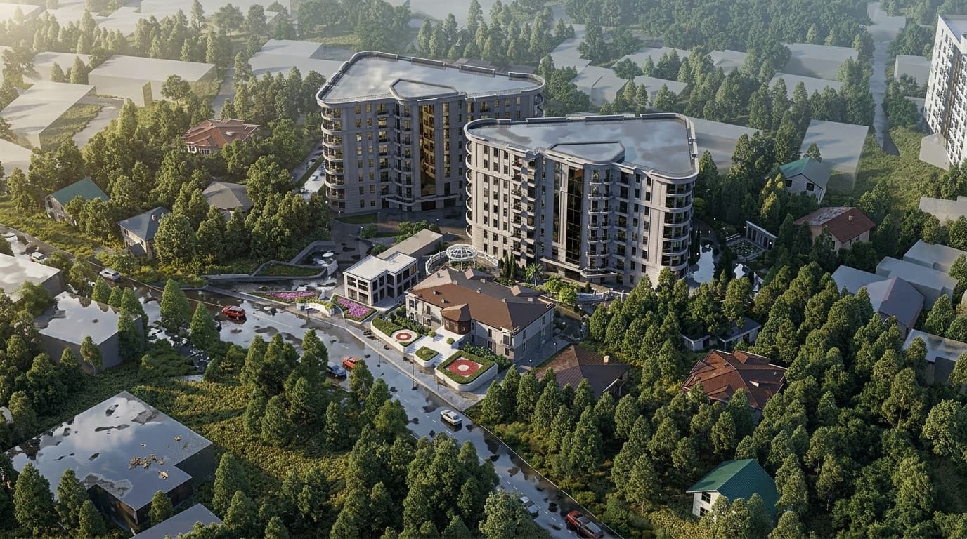 АК Киров рендер 32 — апартаментный комплекс Ялта